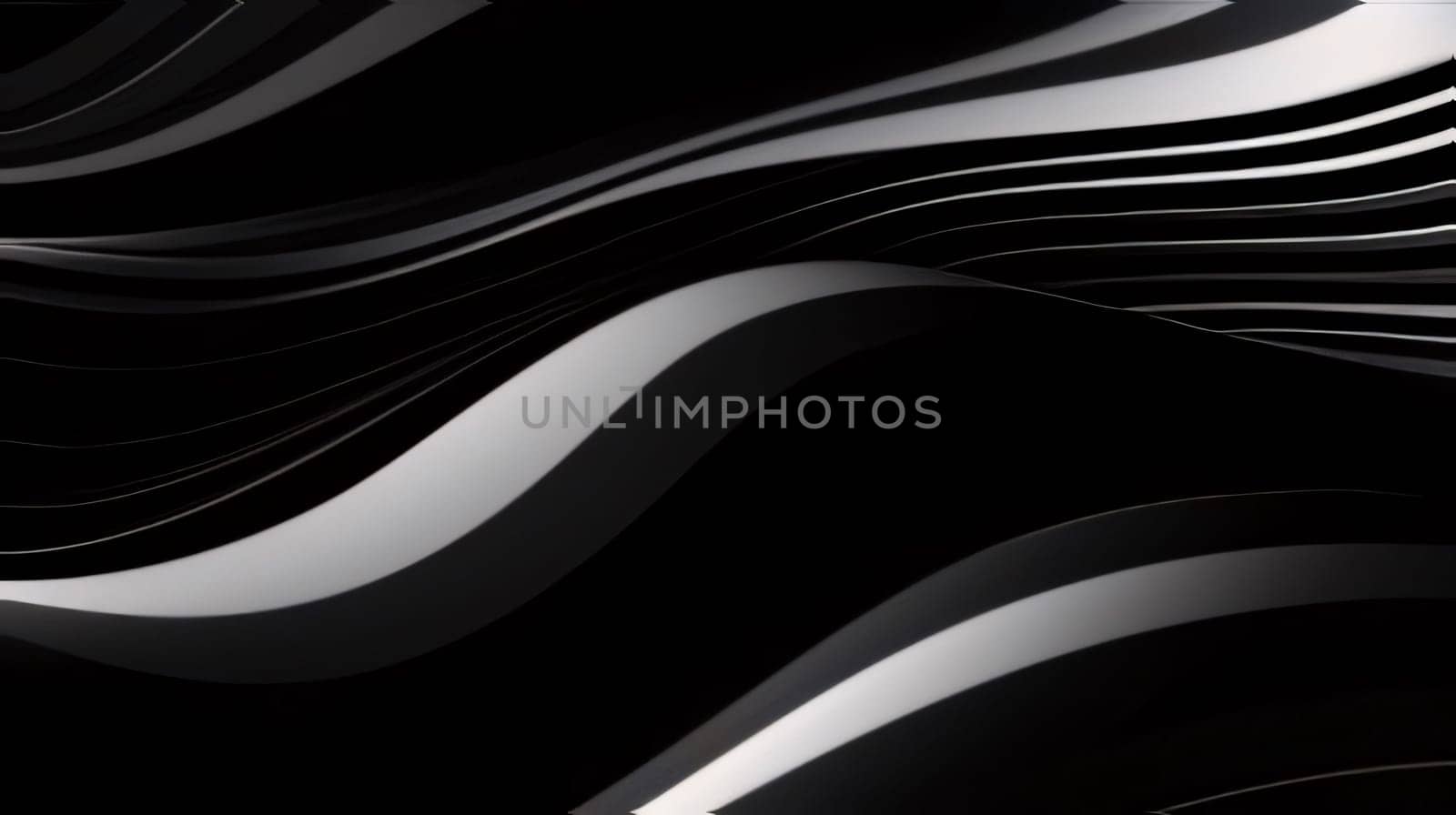 Abstract 3d rendering of wavy surface. Futuristic background with wavy lines. by ThemesS