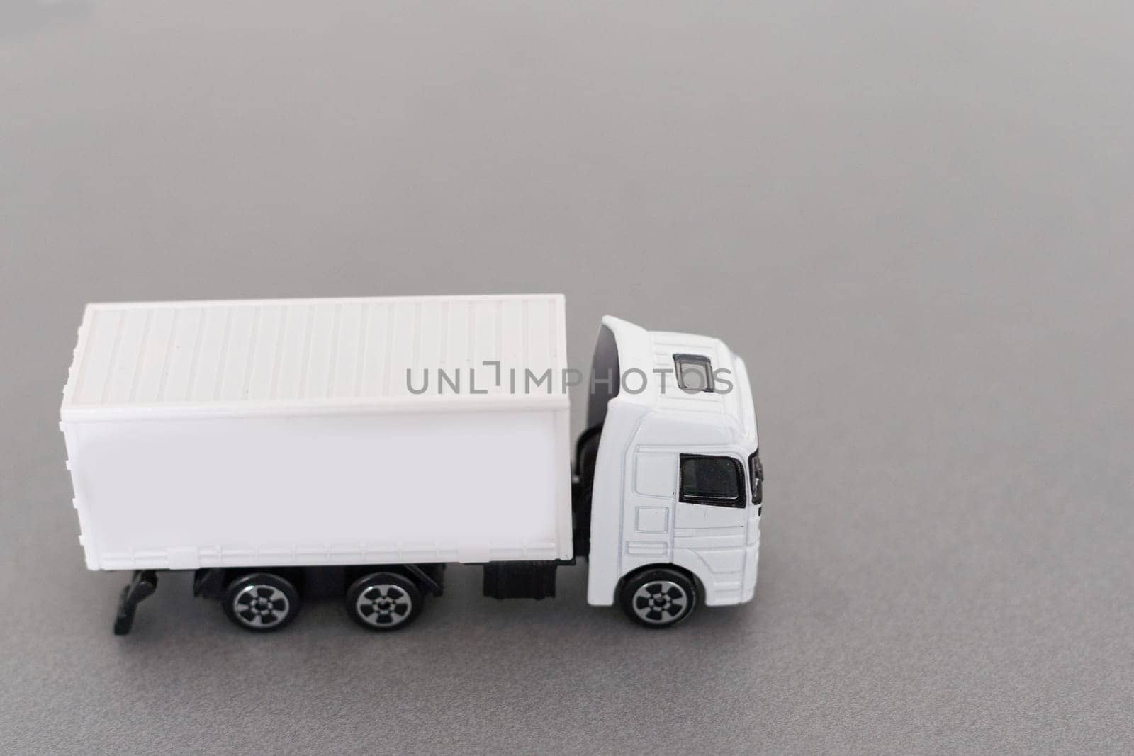 3D rendering of a truck with trailer isolated in white background by Andelov13