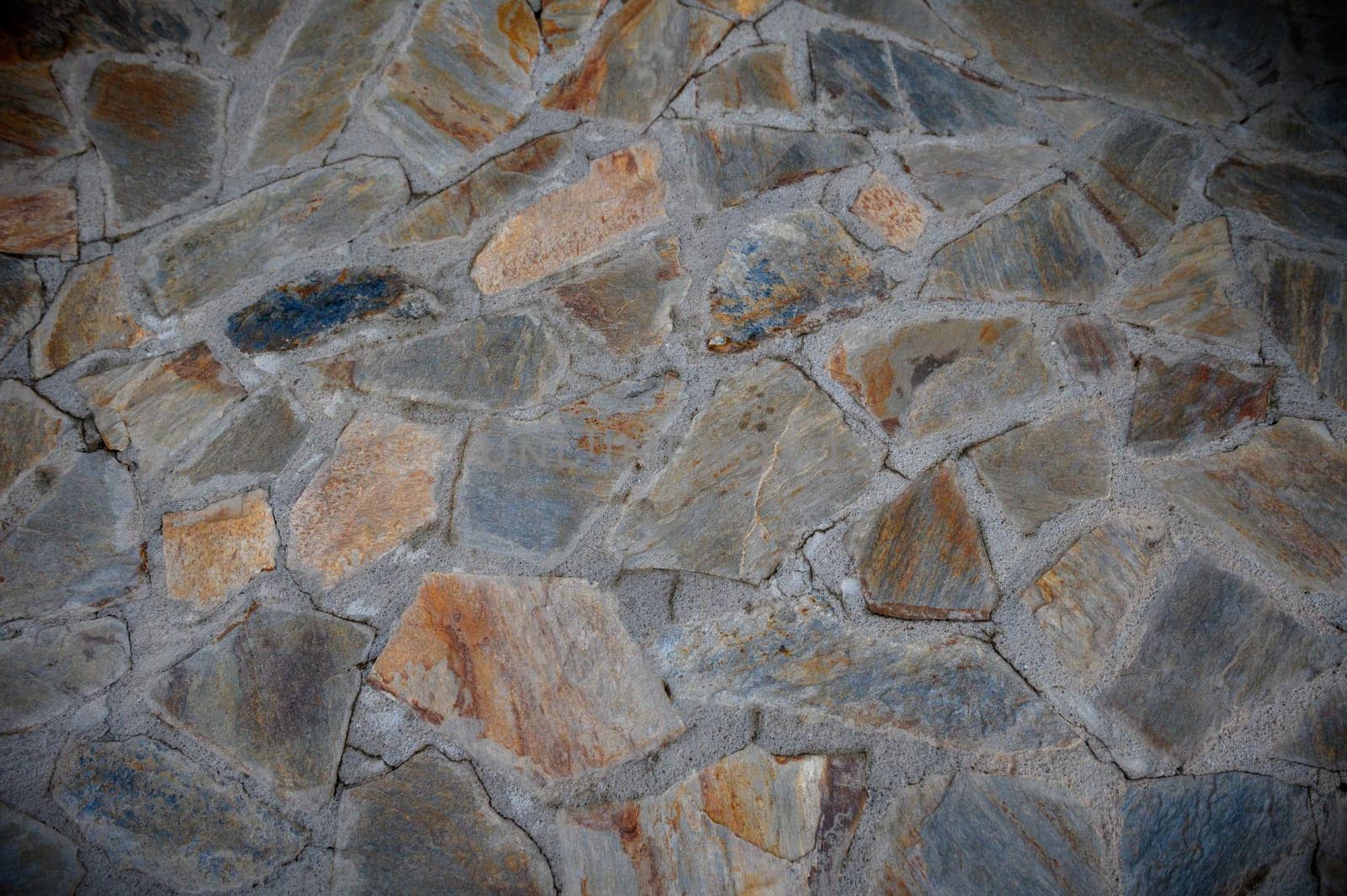 floor covered with natural stone as a background