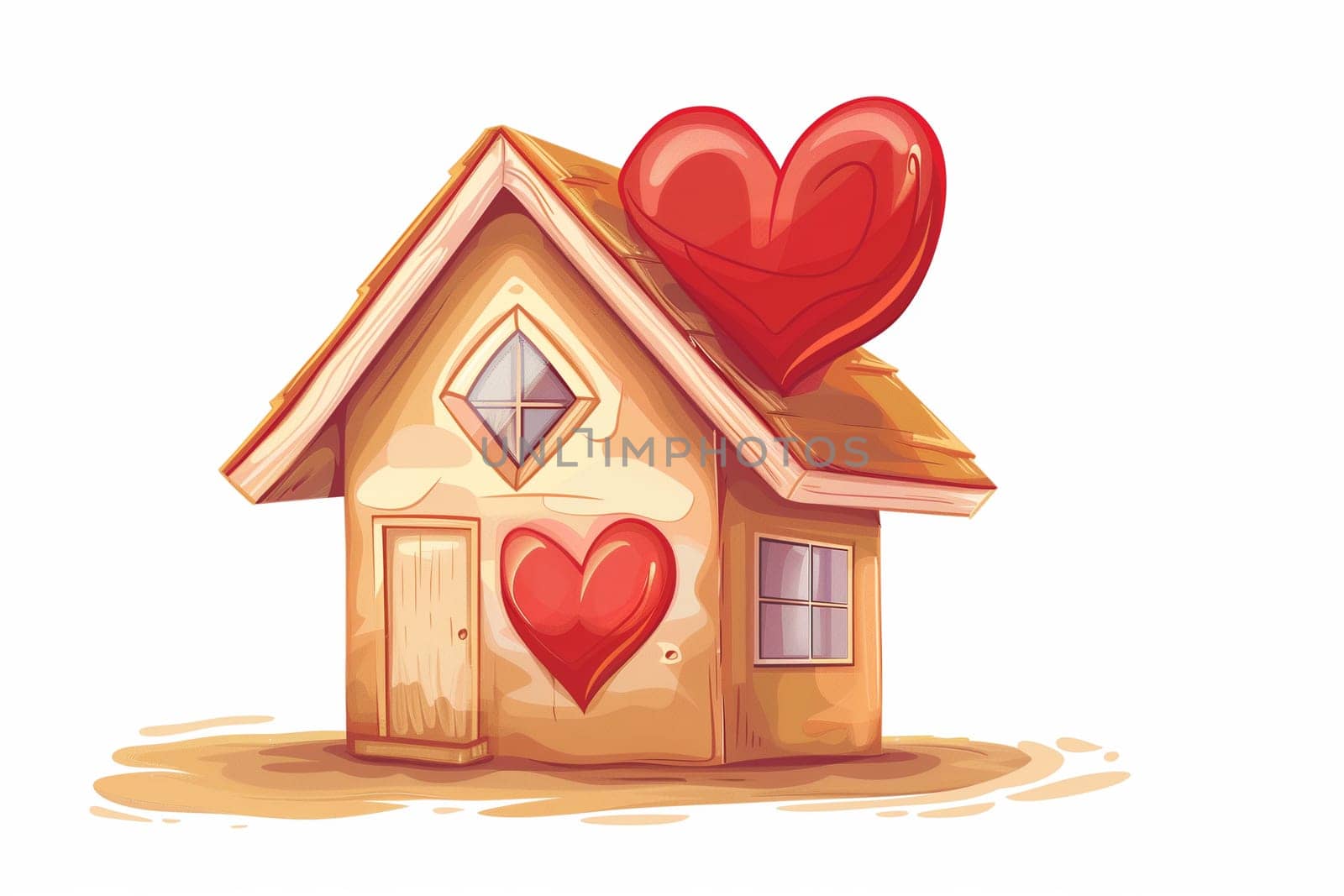 Small House With Heart on Roof by Sd28DimoN_1976