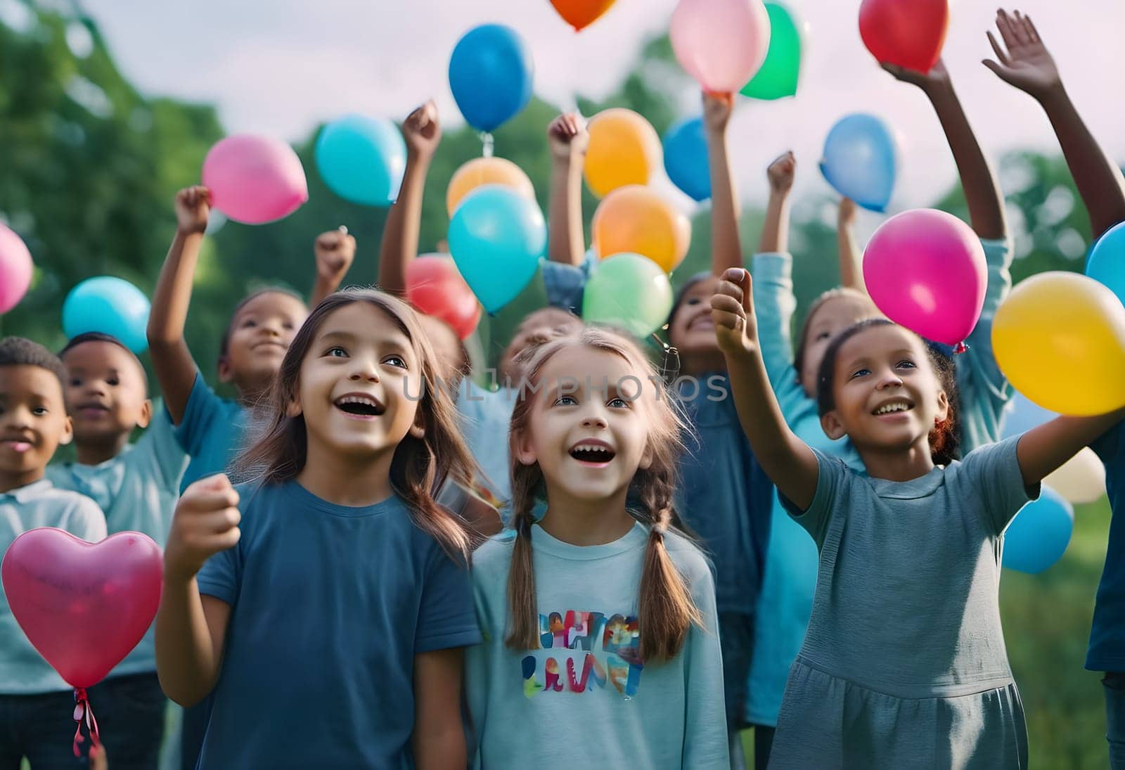 Summer Smiles: Children's Balloon Adventure by Petrichor