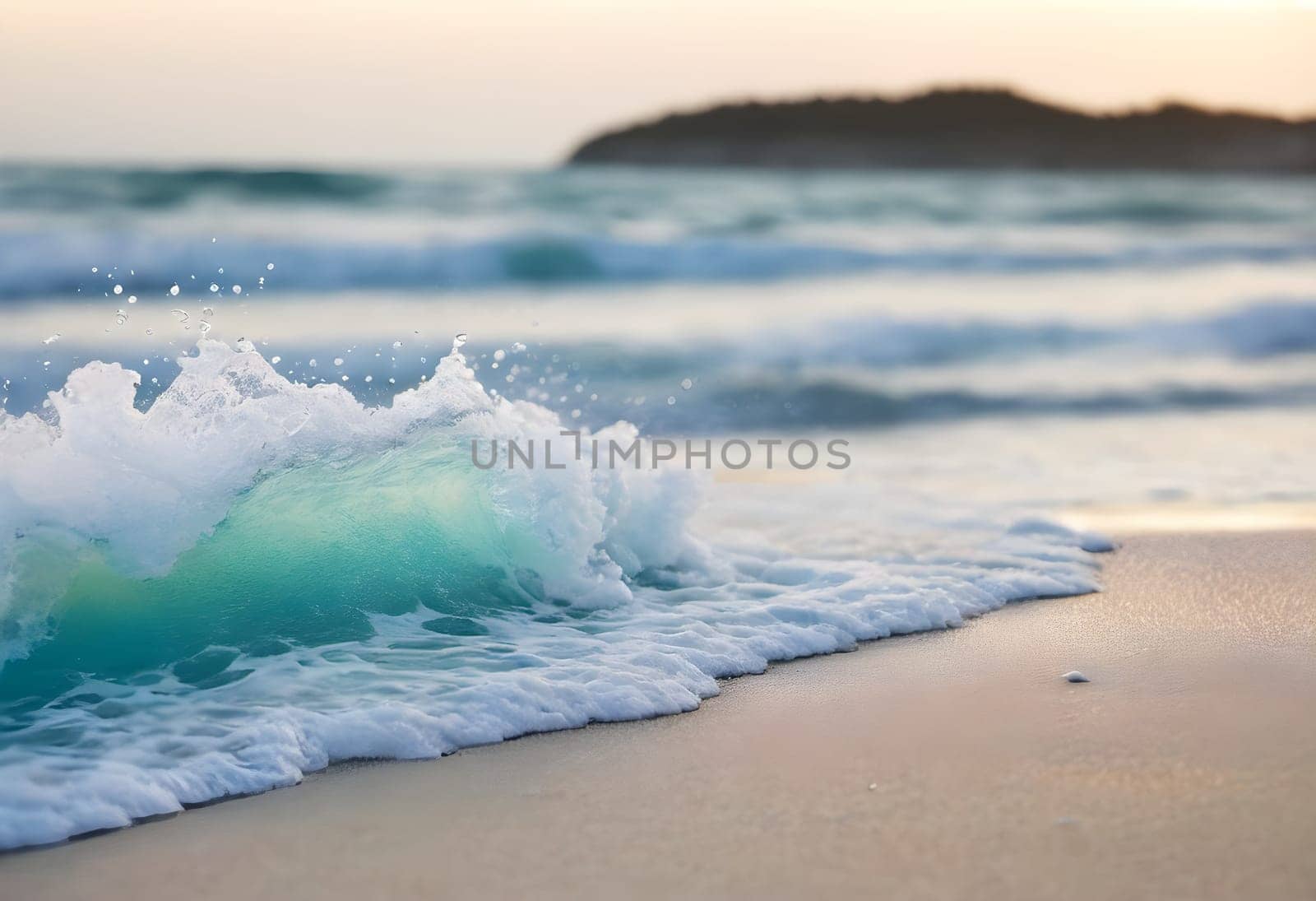 Ocean Serenity: Tranquil Waves on the Coastline by Petrichor