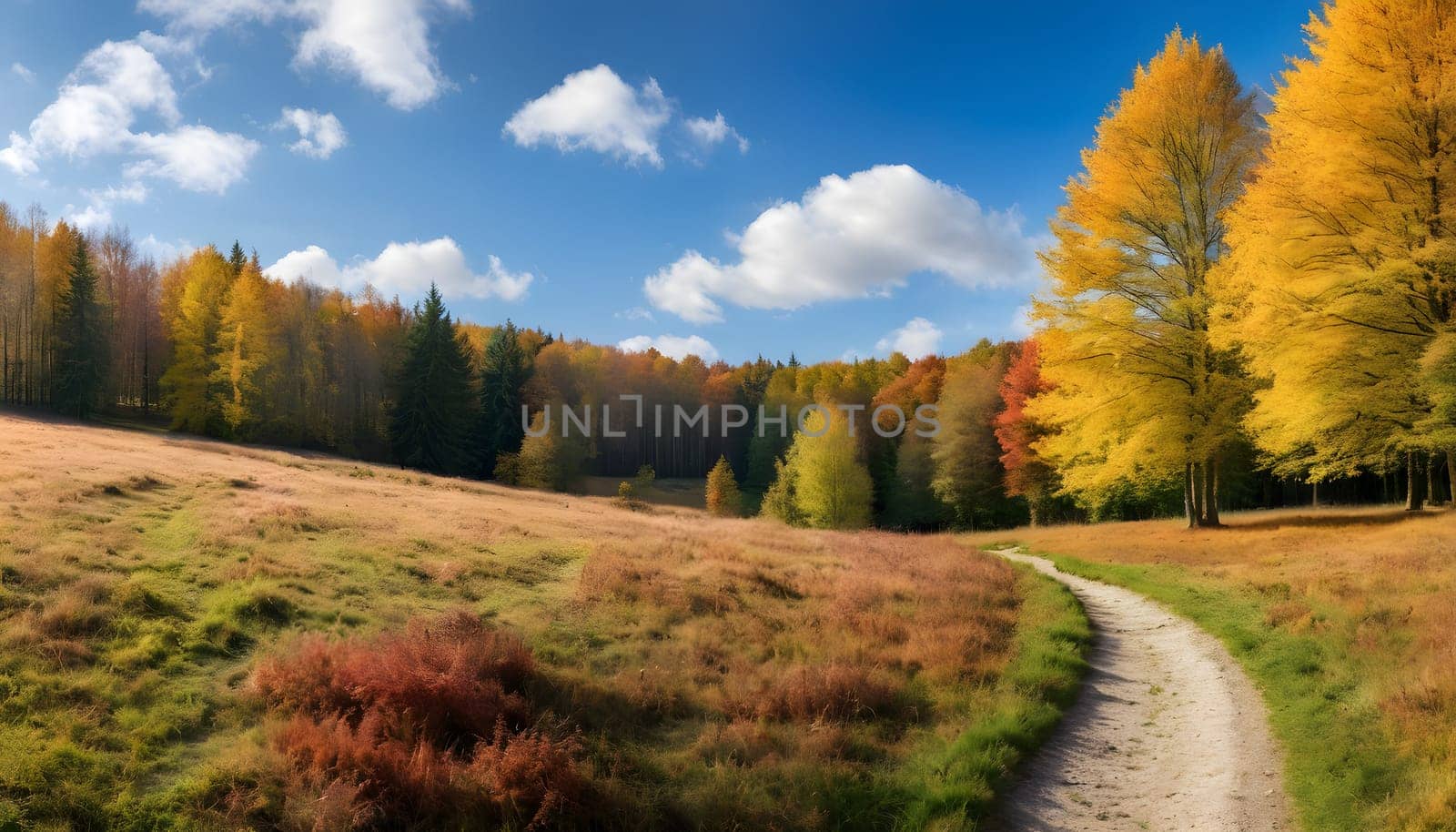 Colorful Canopy: Fall Foliage in the Forest