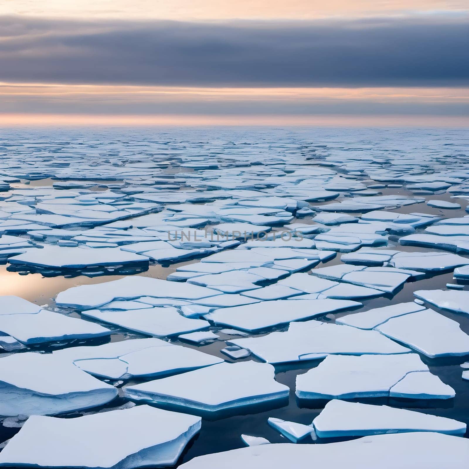 Frozen Wonderland: Aerial View of Arctic Beauty