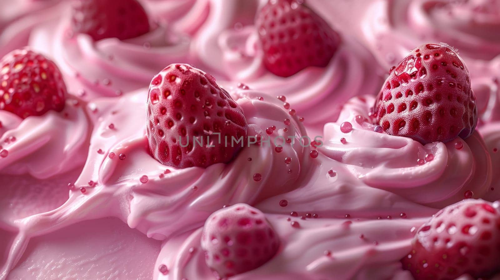 Creamy Ice Cream Sorbet Texture. Sweet Gelato Dessert Presentation Background. by iliris