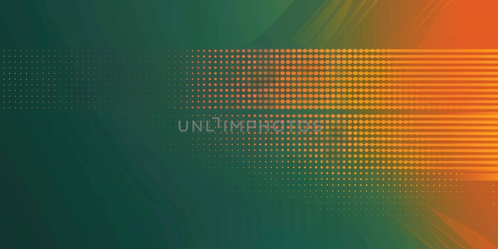 Green and orange halftone pattern background AIG51A.
