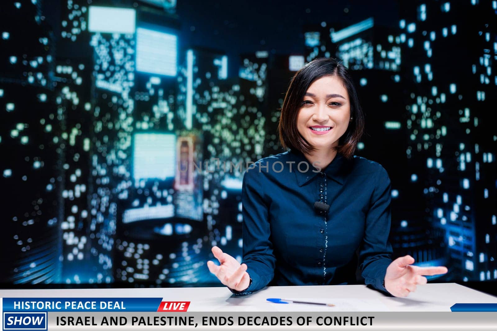 Woman reports historic peace deal by DCStudio