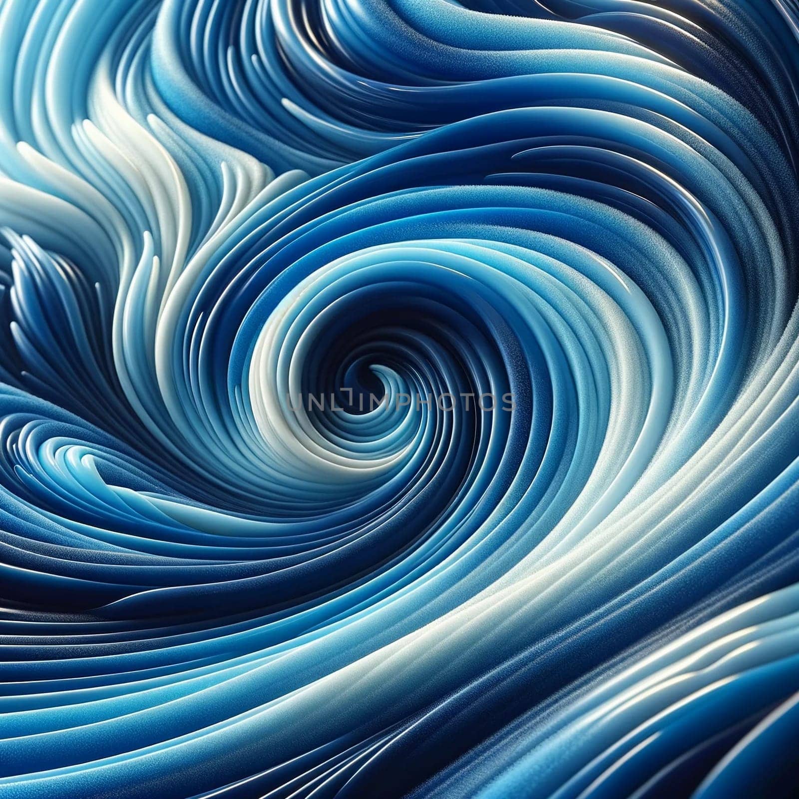 Blue and White Swirl Background by Nadtochiy