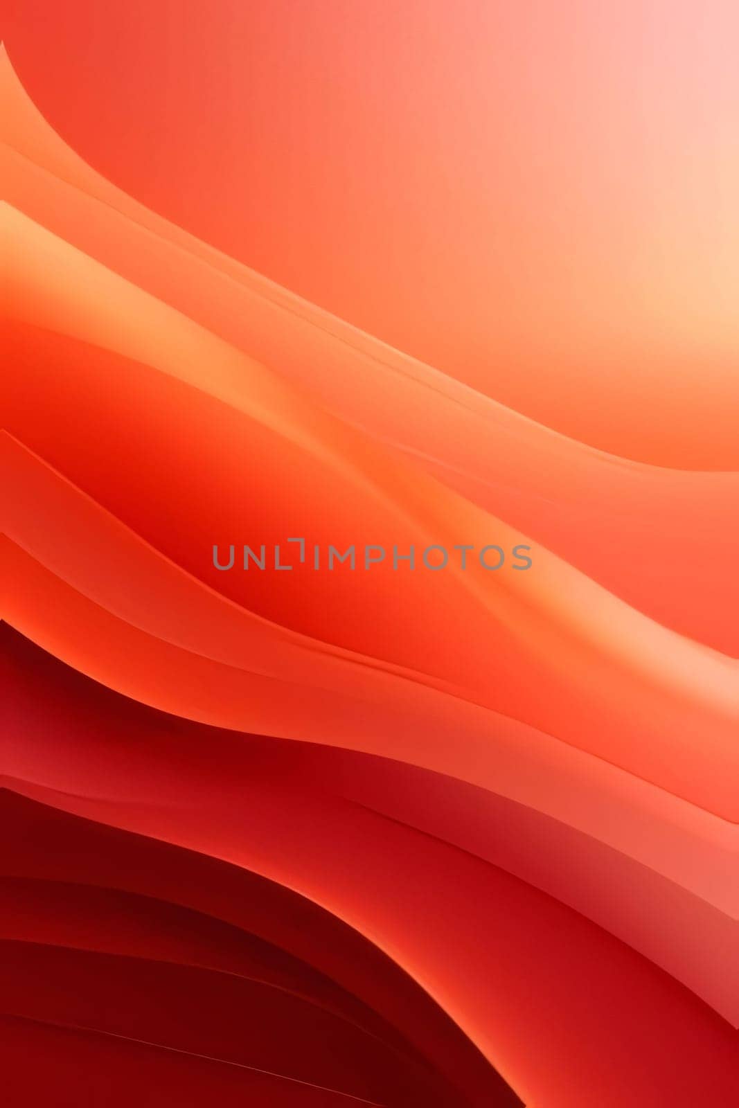 abstract background with smooth lines in red and orange colors for design by ThemesS