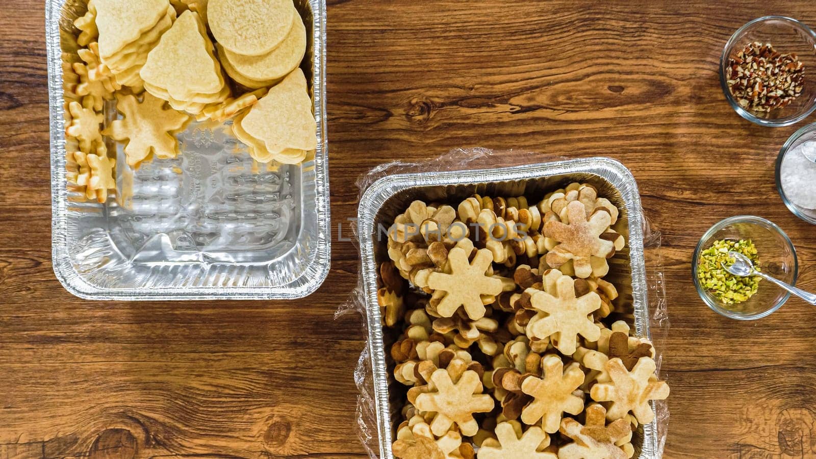 Home Kitchen Magic: Woman Prepares Homemade Gingerbread Treats by arinahabich