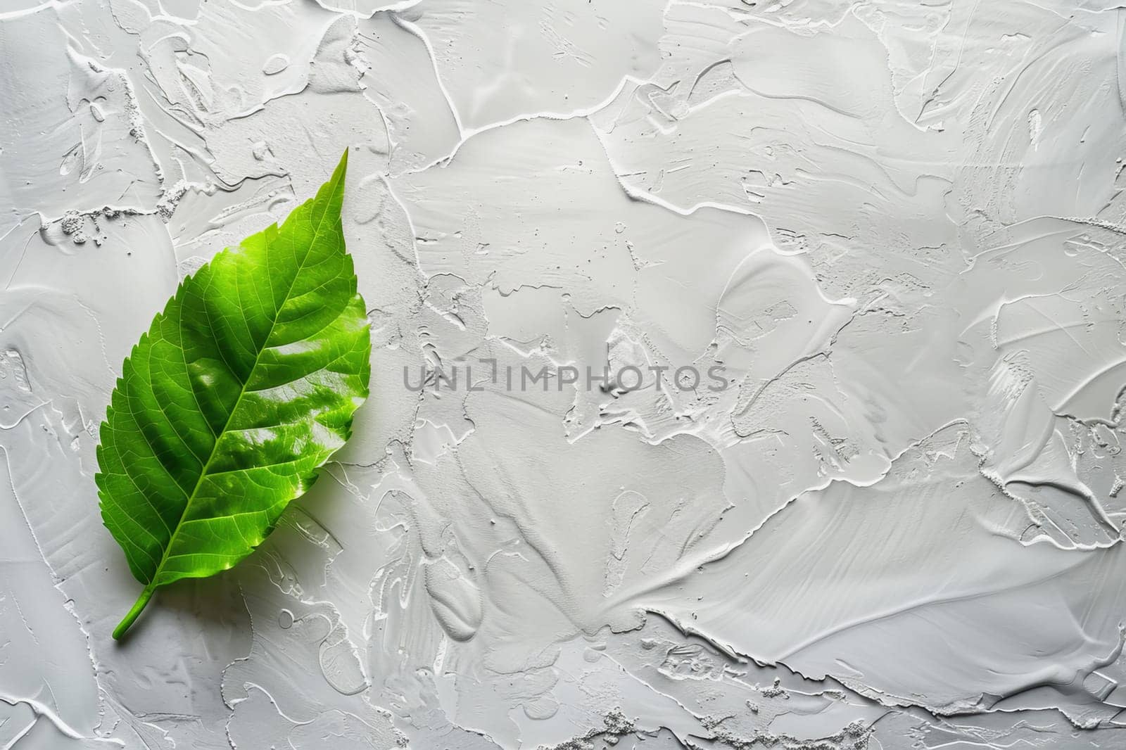 copy space background with green leaf,copy-space of add text, product and Advertising media.