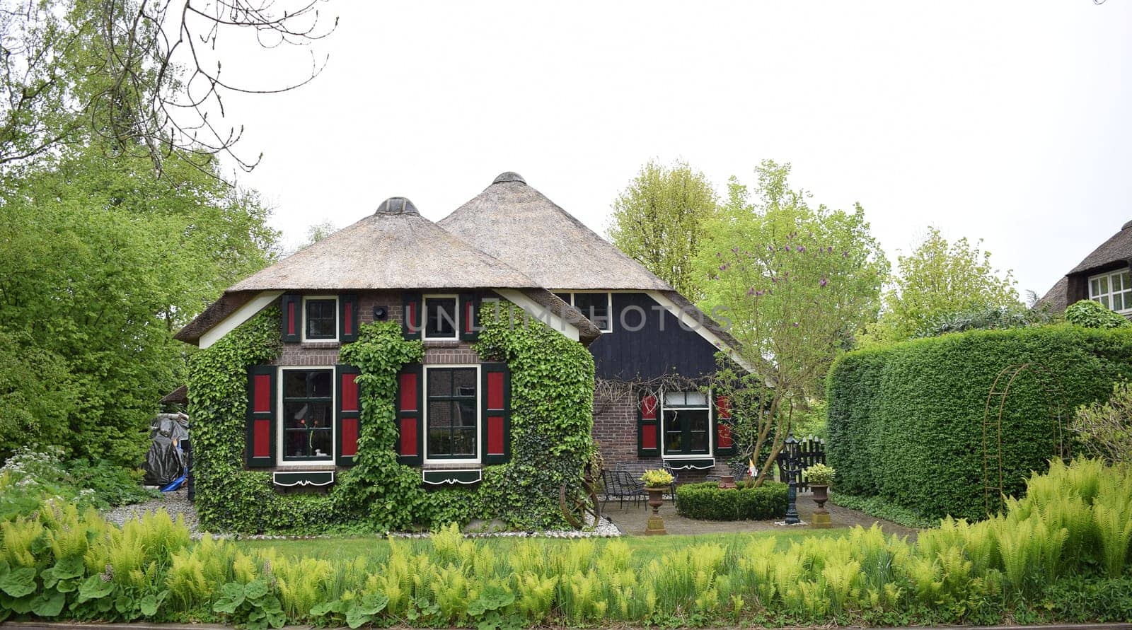 GIETHOORN, NETHERLANDS, April, 27, 2024, Beautiful village much loved by tourists. High quality photo