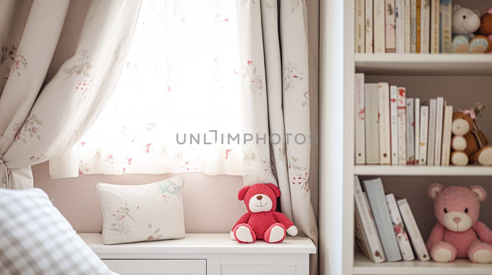 Baby room decor and interior design inspiration in beautiful English countryside style cottage