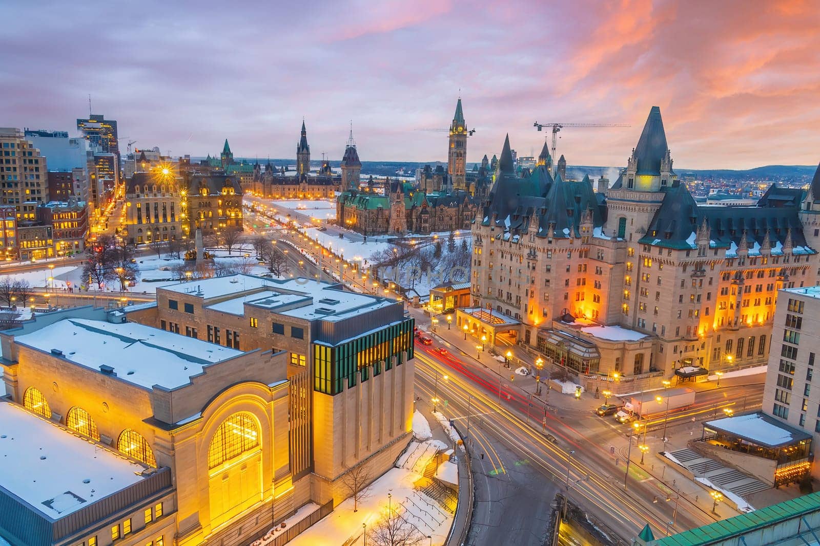 Ottawa city skyline, cityscape of Ontario Canada  by f11photo
