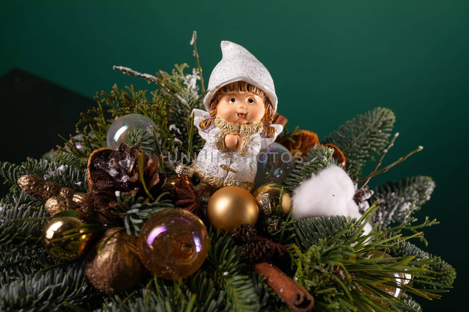 Close Up of a Christmas Decoration on a Table by TRMK