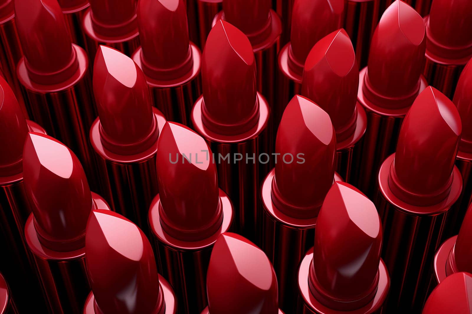 Alluring Many lipsticks set. Luxury cosmetic. Generate Ai
