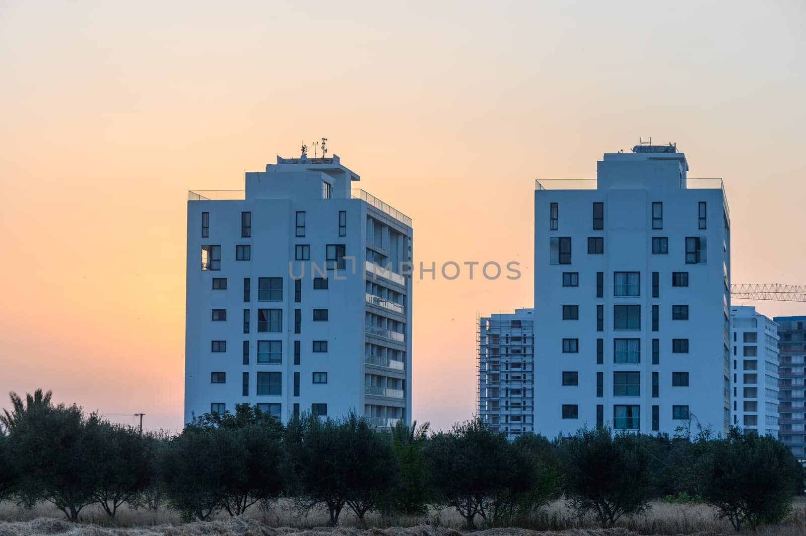 residential complex in Cyprus in the sunset by Mixa74