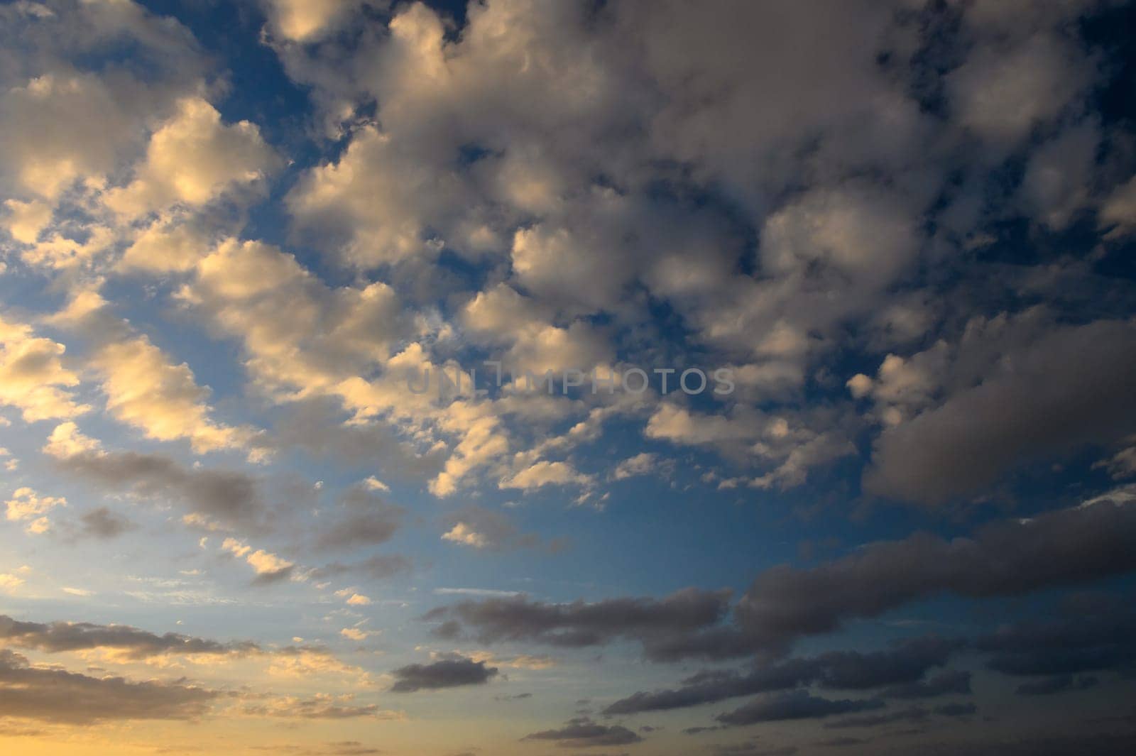 Rain clouds in the sky over the Mediterranean Sea. by Mixa74