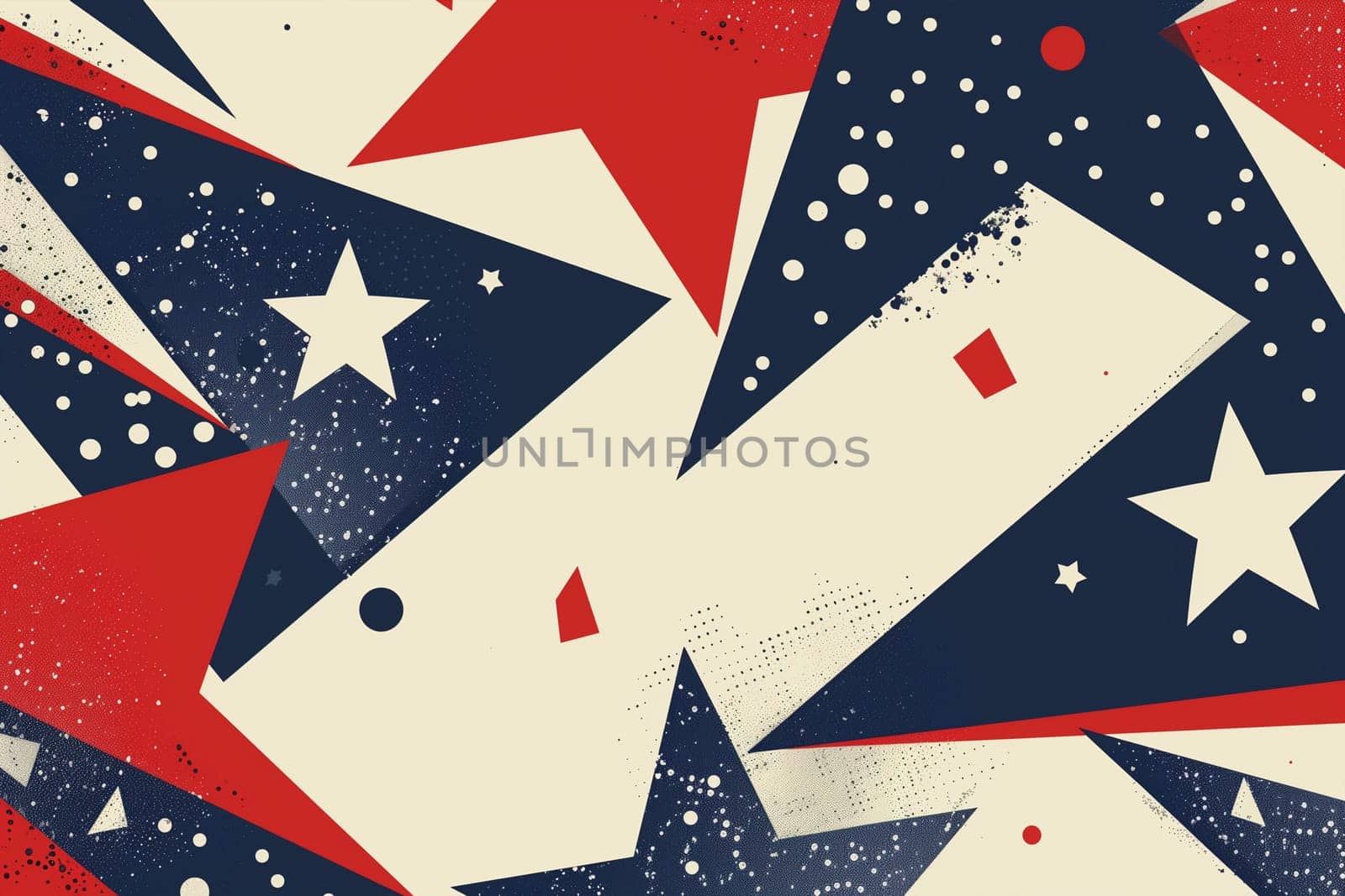 Patriotic Red, White, and Blue Background With Stars by Sd28DimoN_1976