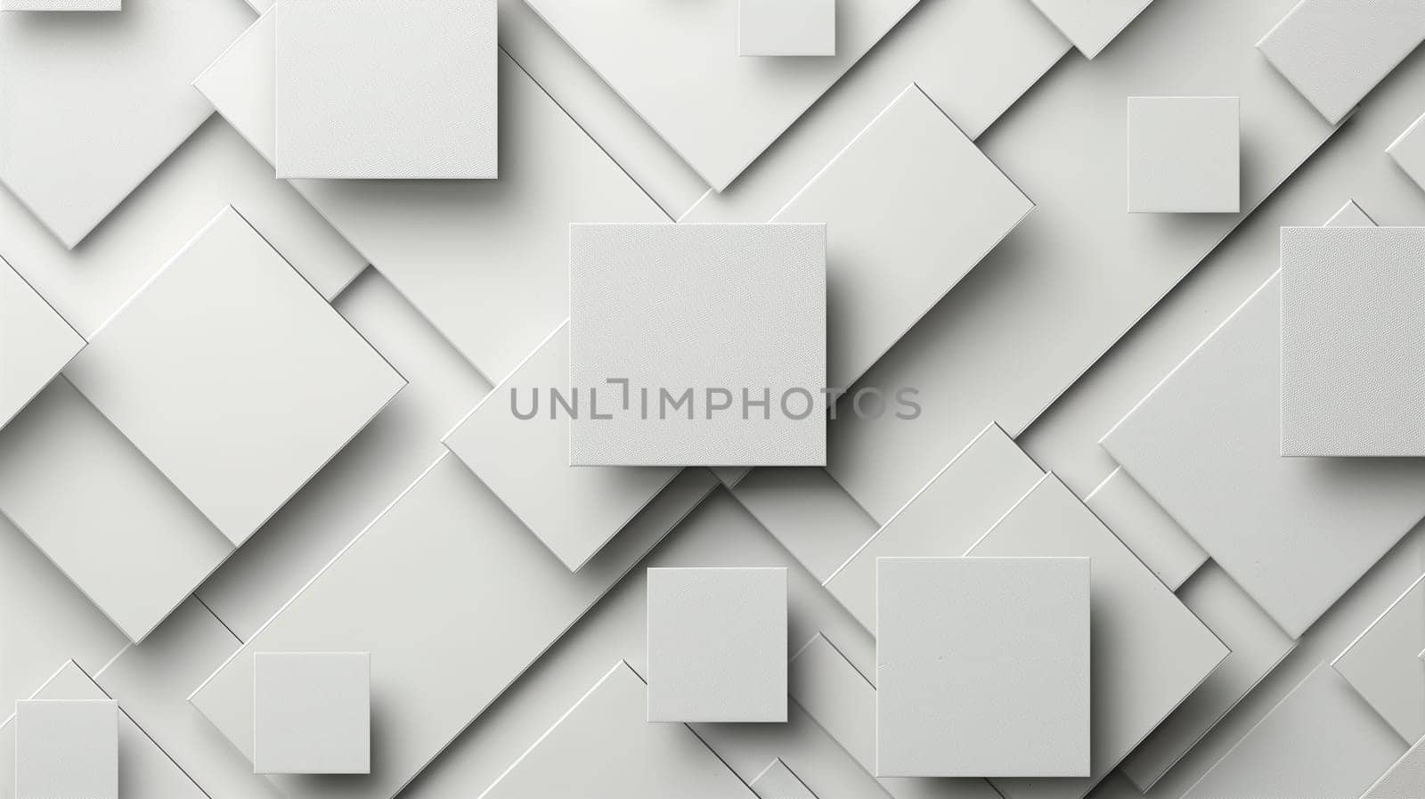 Abstract Geometric Background of White Squares and Rectangles Perfect for Black Friday Sale Concept by TRMK