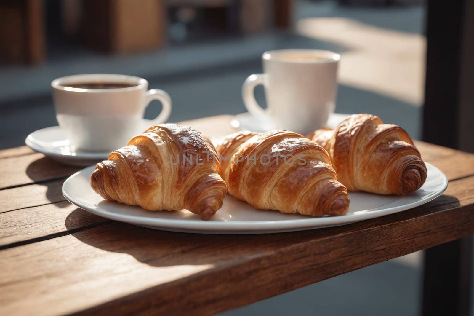 Enjoy a perfect morning with freshly baked croissants and aromatic coffee.