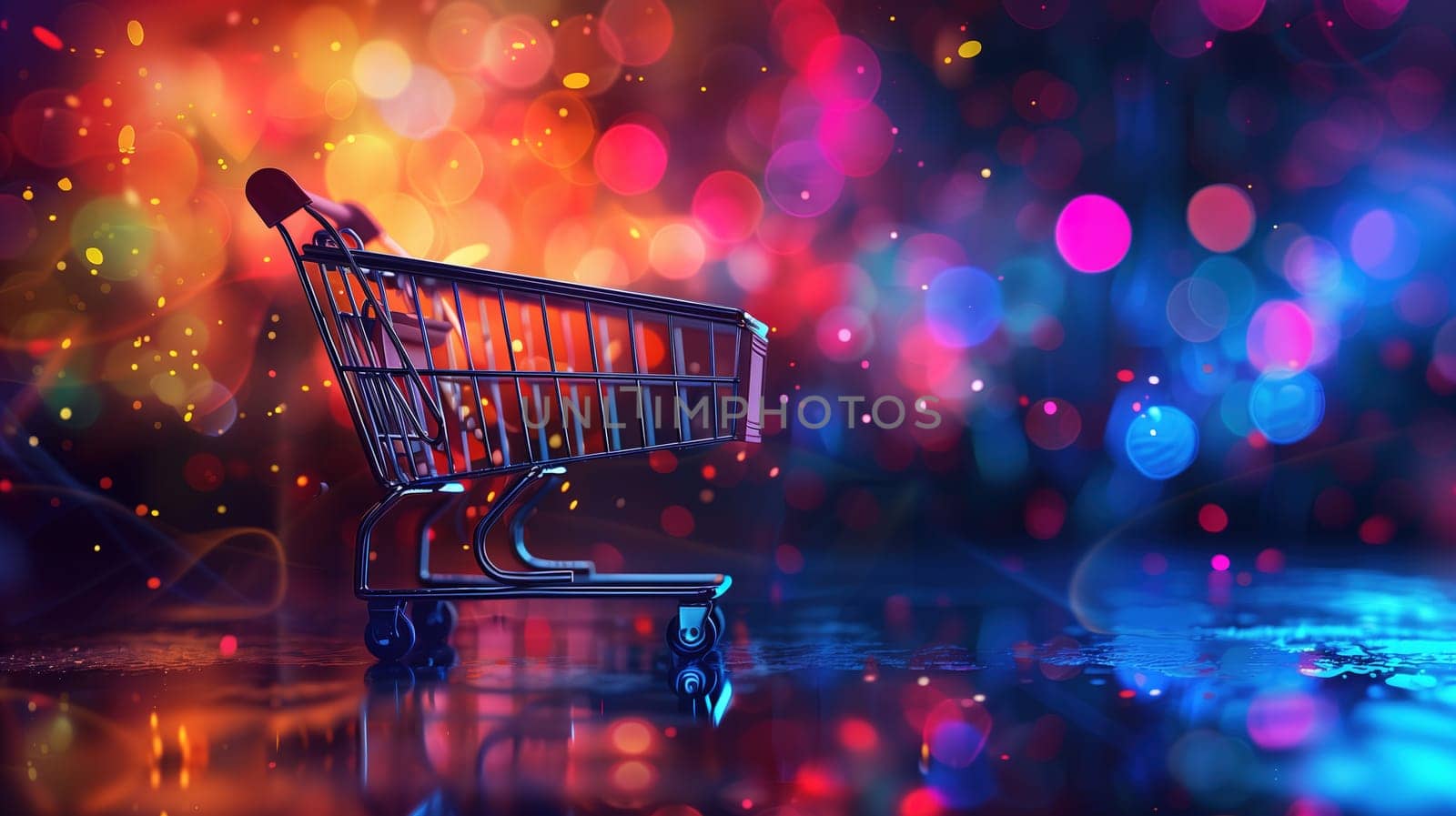 Shopping Cart on Wet Floor by TRMK