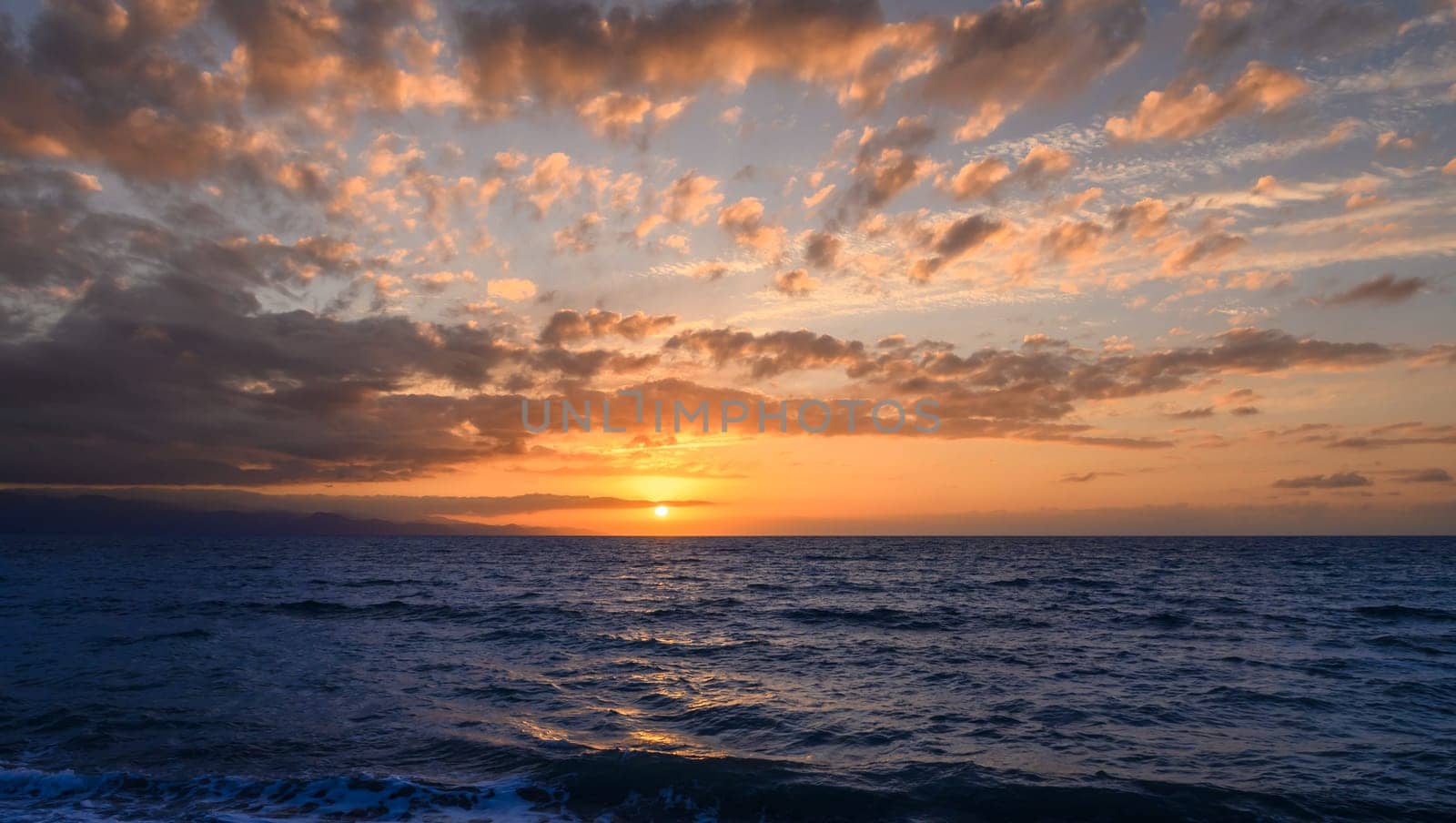 Beautiful sunset over the Mediterranean sea in Cyprus 3