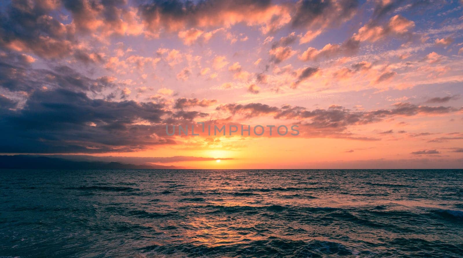 Epic sunset on the Mediterranean sea in Cyprus by Mixa74