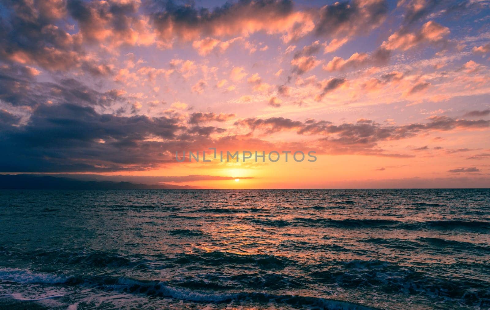 Fantastic sunset above the Mediterranean sea, Cyprus. 1 by Mixa74