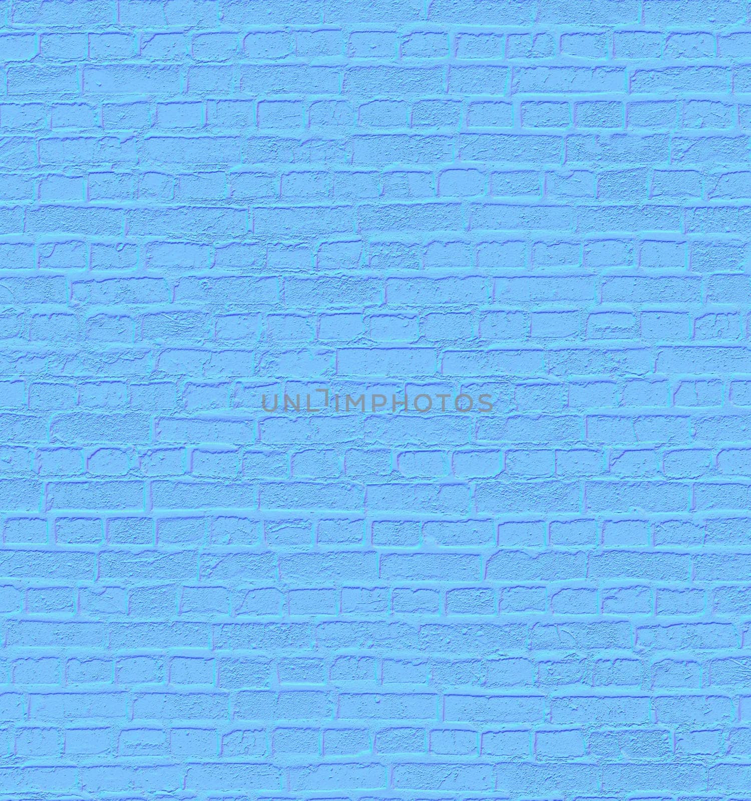 Blue textured brick background in close-up. Background texture by Mastak80
