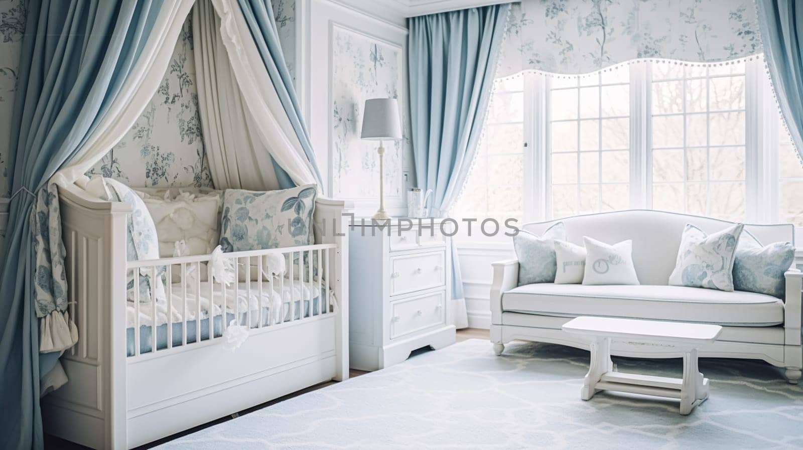 Baby room decor and interior design inspiration in the English countryside style cottage by Anneleven