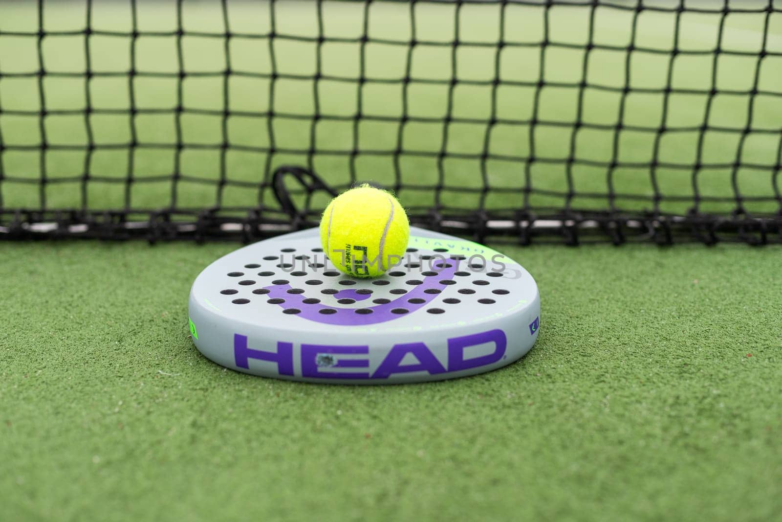 Ukraine Kyiv, April 13 2024. Padel racket, Head. High quality photo