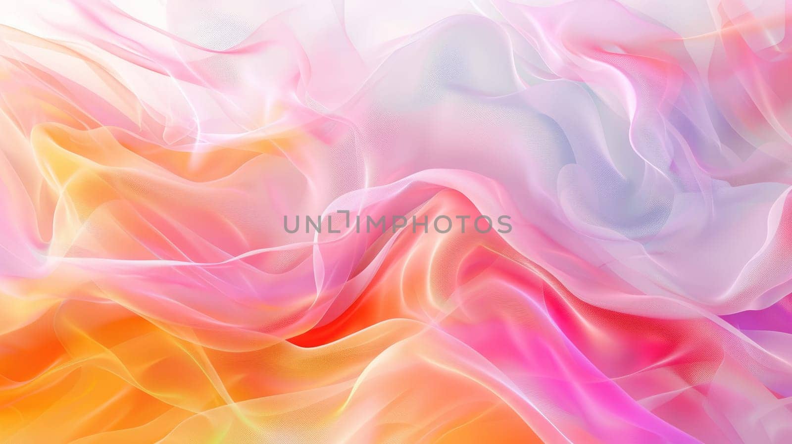 A flowing colorful gradient of pink, orange, yellow, and blue. AIG51A.