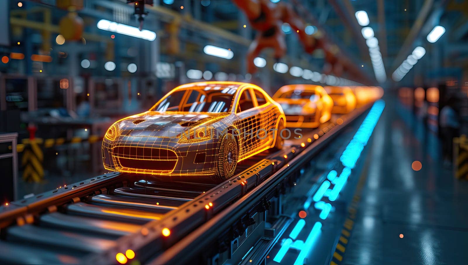 Car Manufacturing in Automated Production Line