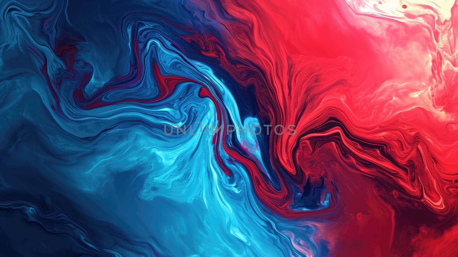 The abstract picture of the two colours between blue and red colour that has been mixing with each other in the form of the ink or liquid to become beautifully view of this abstract picture. AIGX01.
