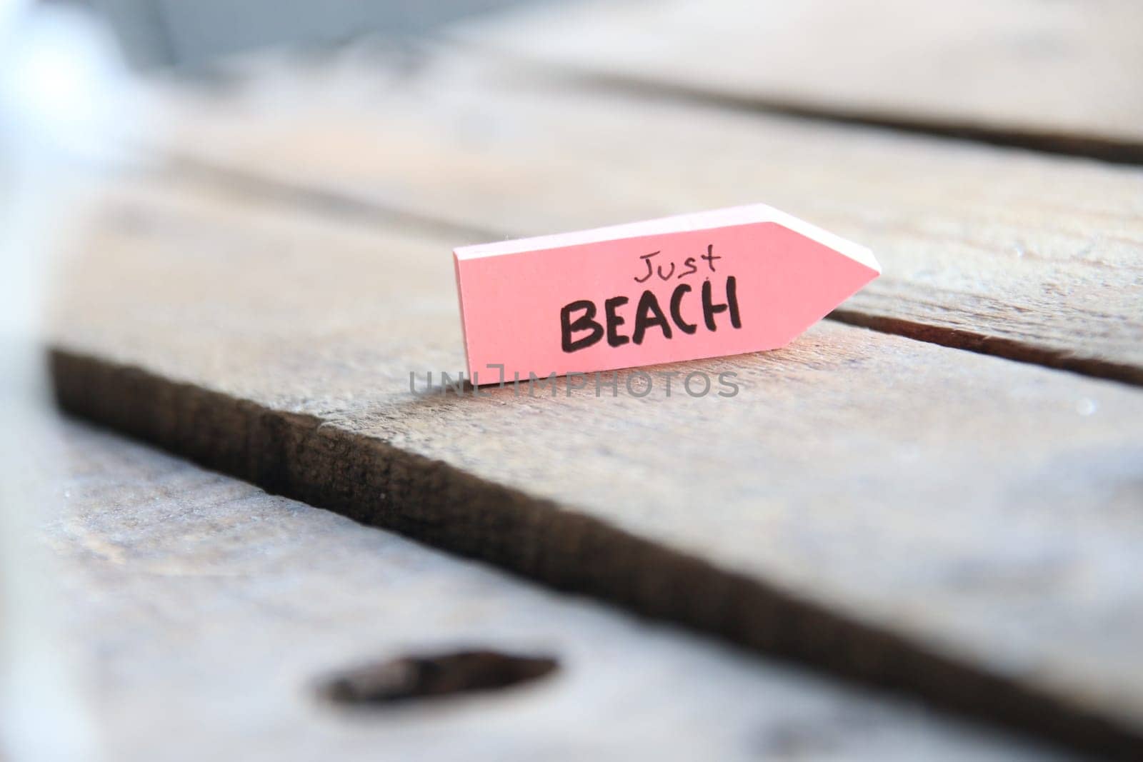 Just Beach, summer time creative concept.