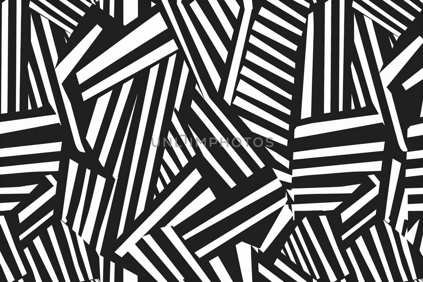 Black and White Abstract Striped Pattern by Sd28DimoN_1976