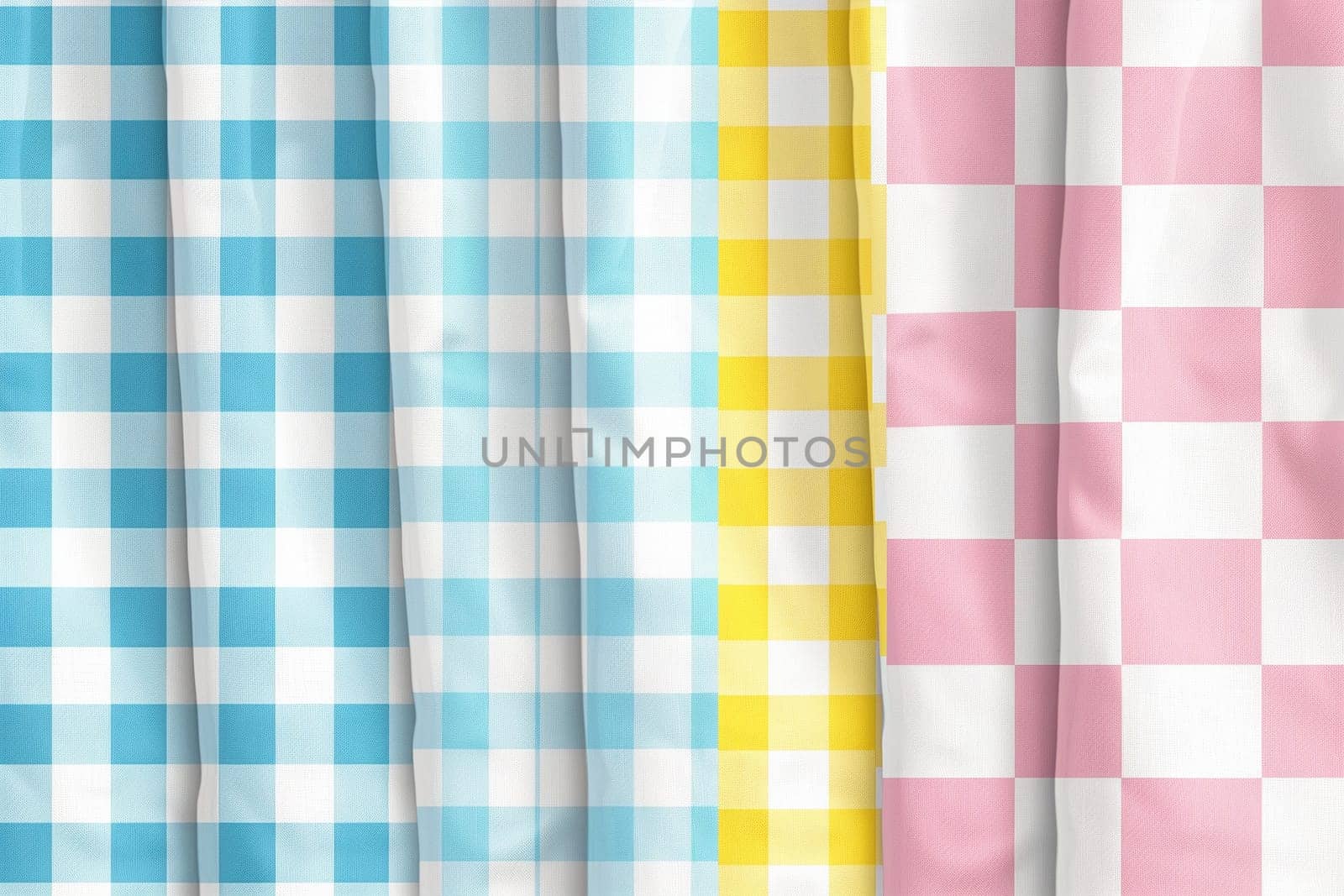 Checkered pattern featuring a variety of colors and sizes arranged in a distinct design.