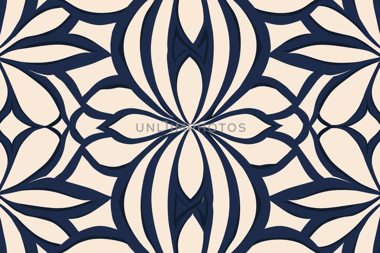A wallpaper featuring a pattern of blue and white colors with intricate flower designs.