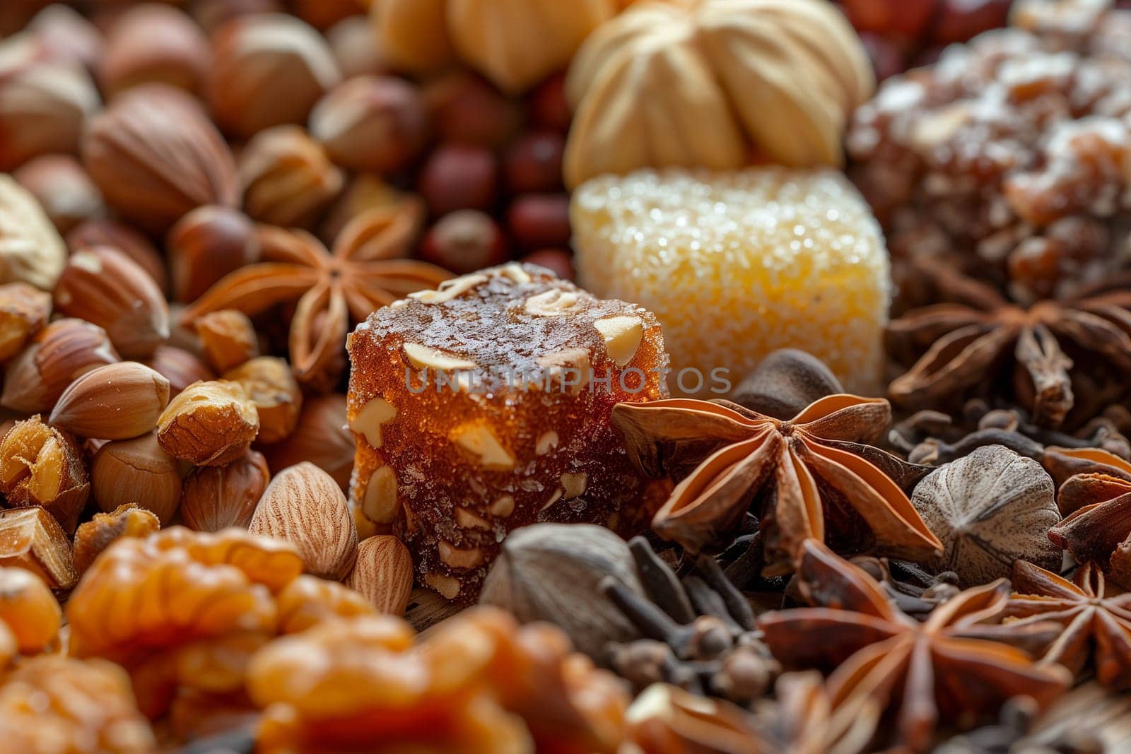 Close Up of Assorted Nuts and Food Items by Sd28DimoN_1976