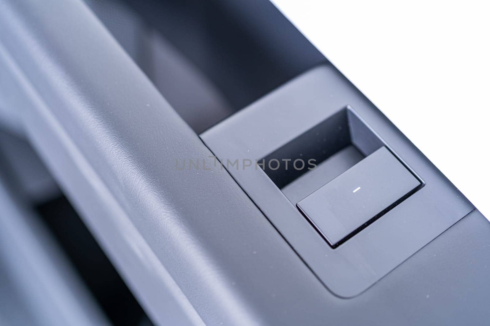 Close-Up of the Door Opener in a Tesla Cybertruck by arinahabich