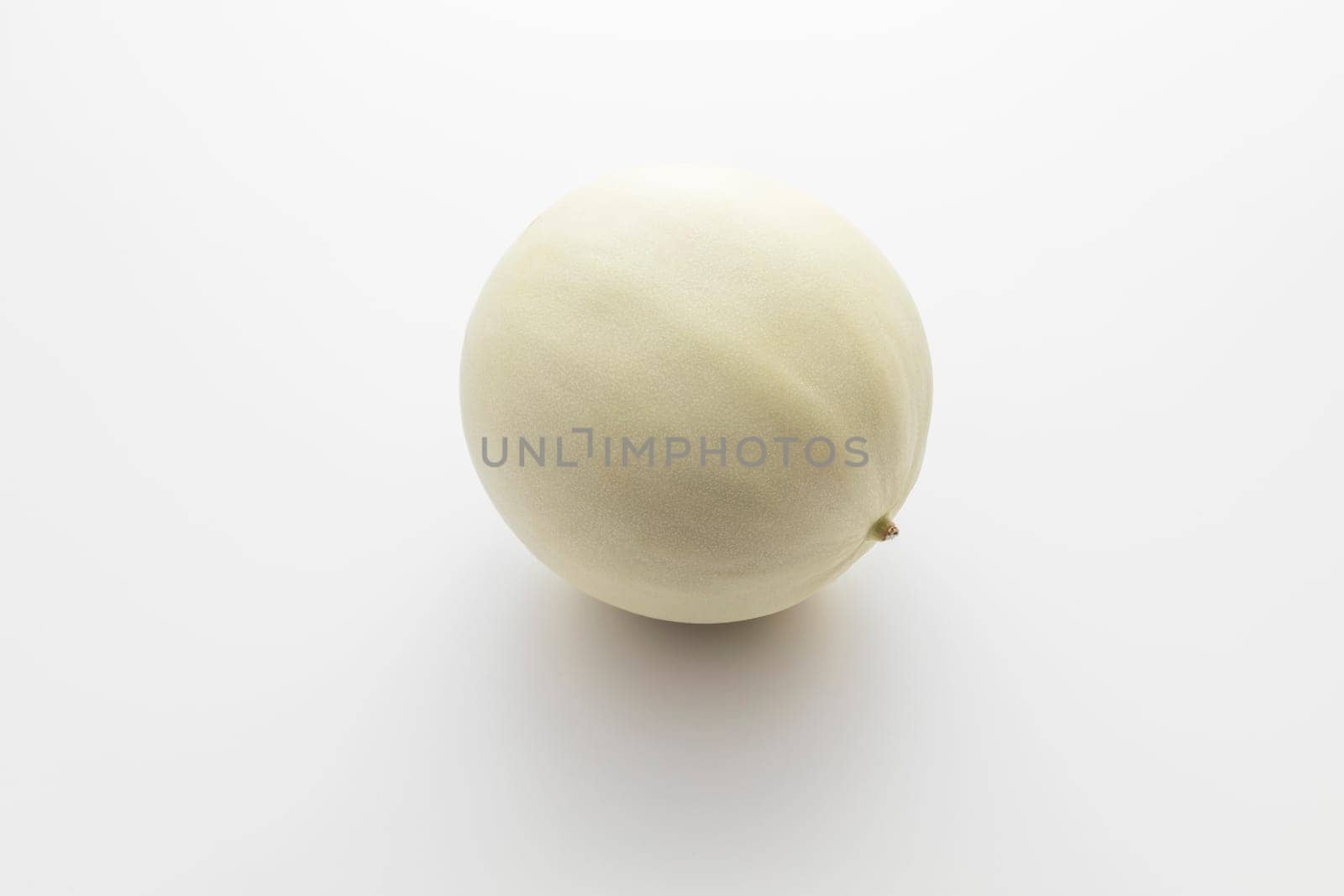 Isolated Organic Honeydew Melon On White Background, Cucumis Melo Inodorus Group. Ripe Nutritious Summer Juicy Fruit. Horizontal Plane. Harvesting,. High quality by netatsi