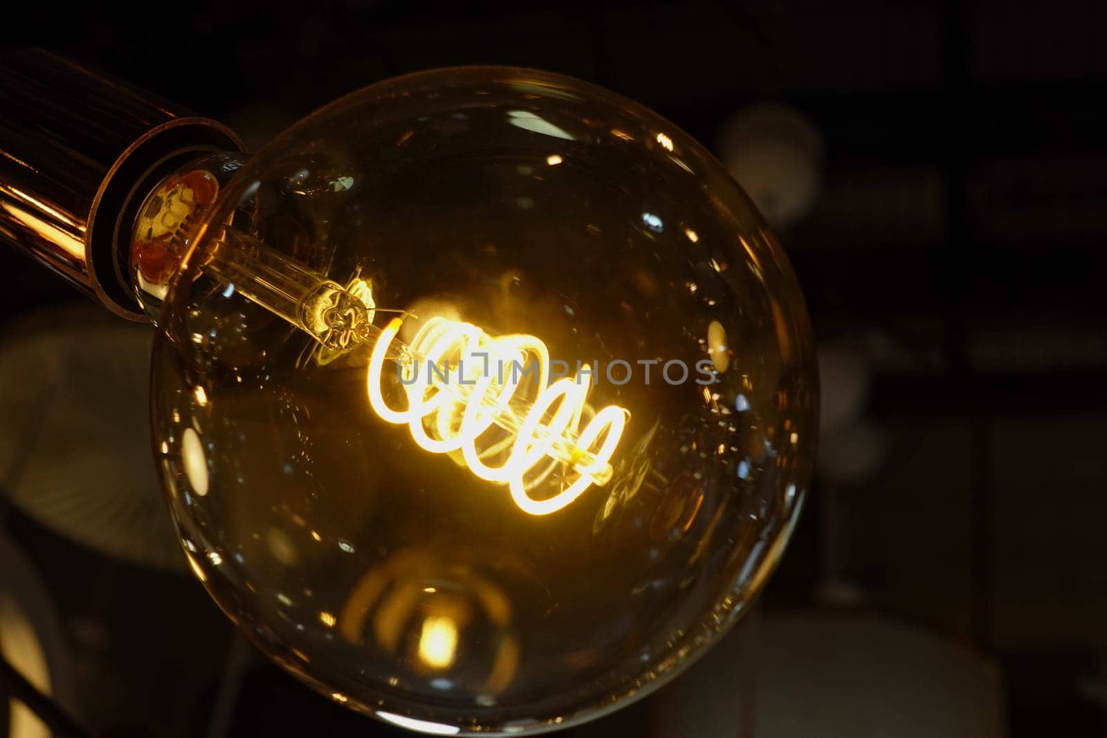 lighting decor. bulb with warm white light by towfiq007