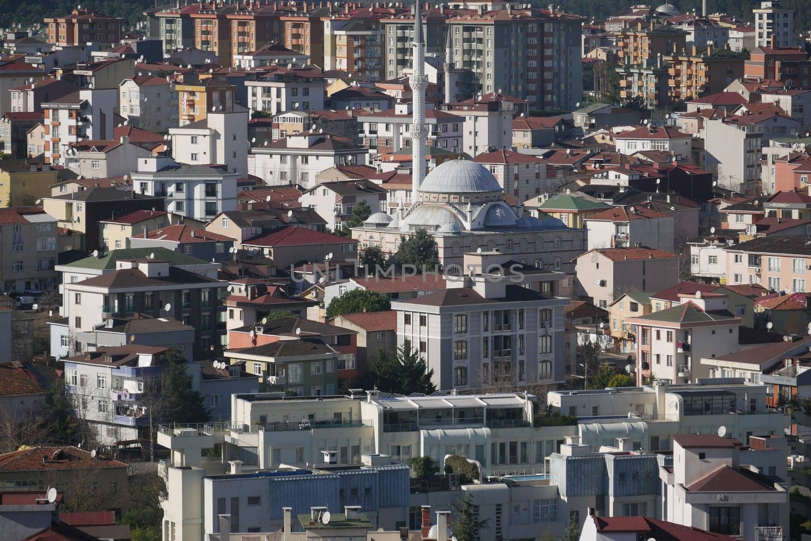 Arial View of Istanbul residential buildings by towfiq007