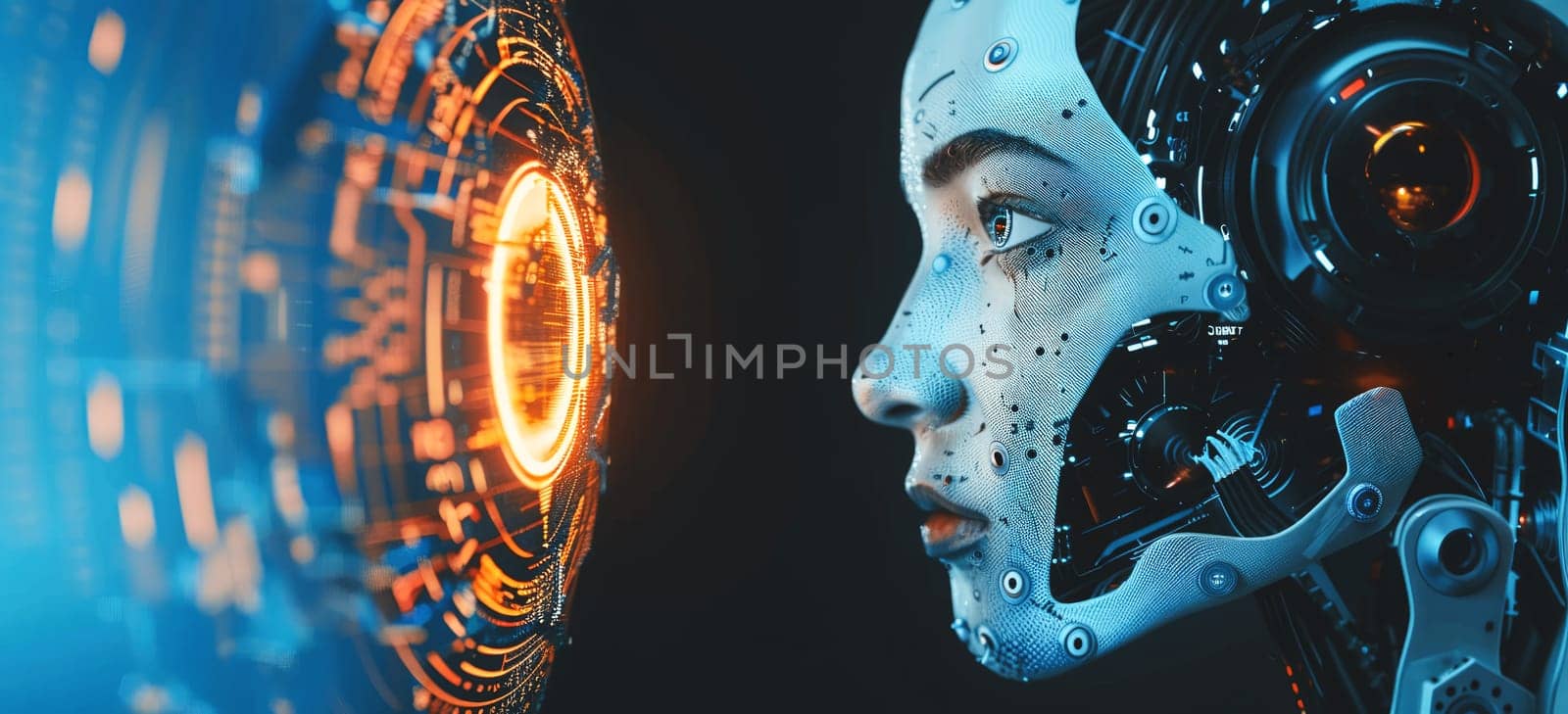Interact with AI artificial intelligence brain processor in concept of AI artificial intelligence engineering, big data and AI machine learning to use generative AI for business support. LLMs