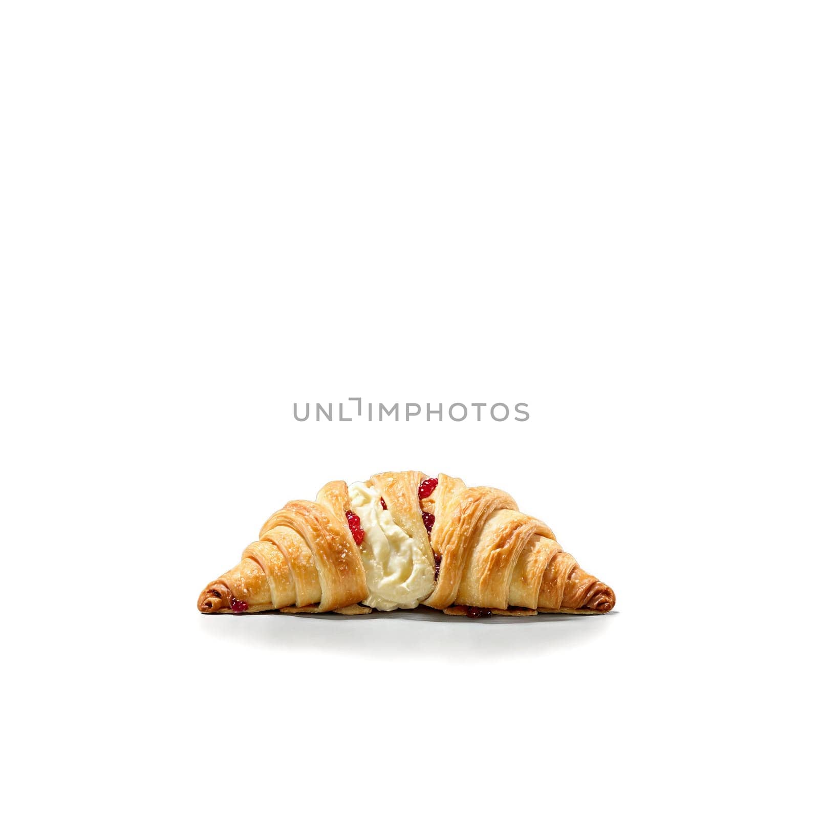 Rugelach with cream cheese dough and fruit filling in crescent shape Food and culinary concept by panophotograph
