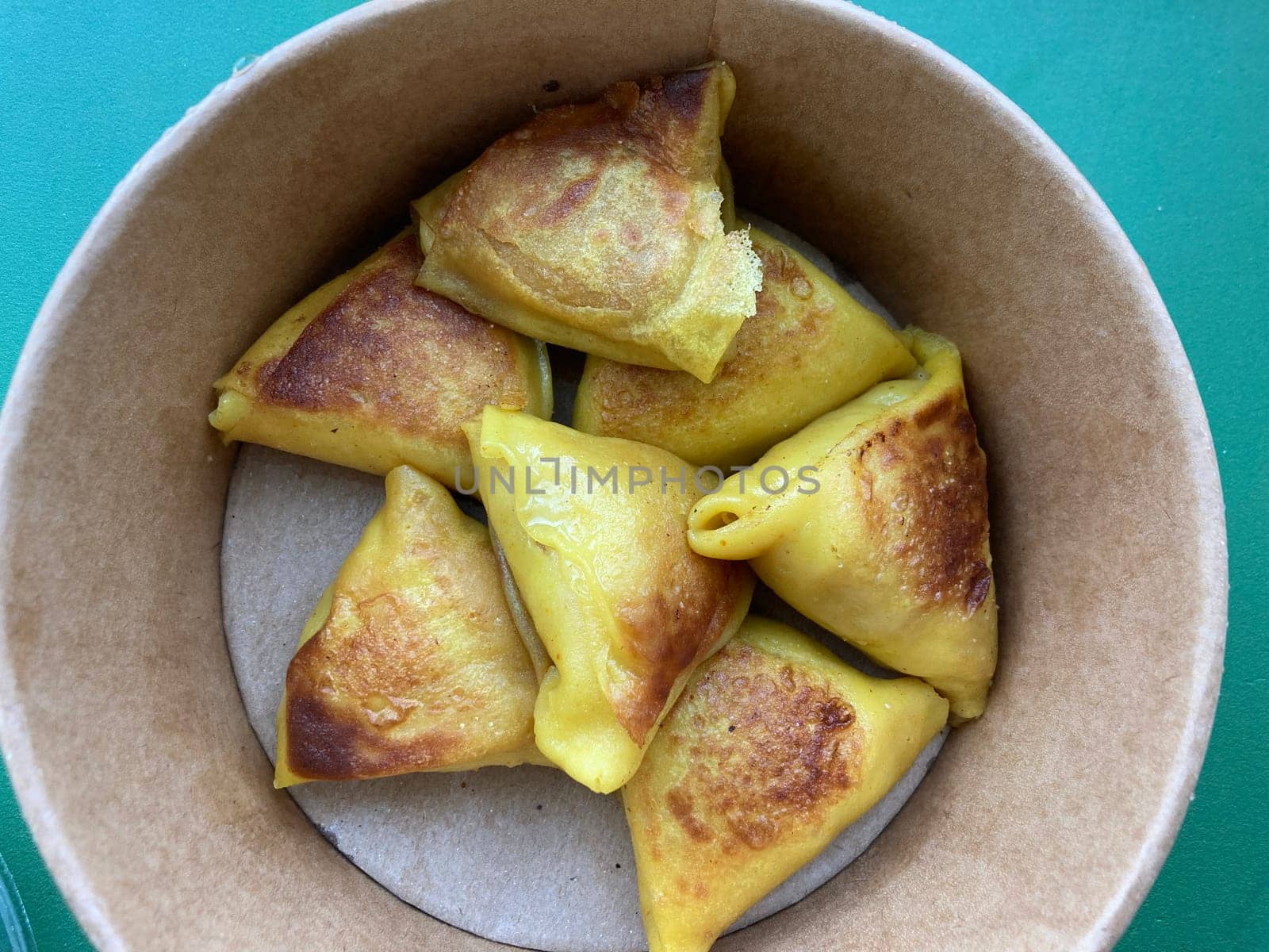 Banderiki - fried thin pancakes in a the shape of triangles