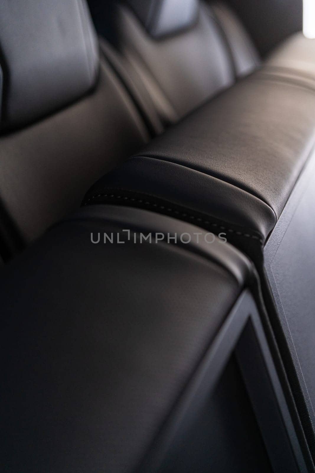 Detailed View of Tesla Cybertruck Luxurious Back Seats by arinahabich