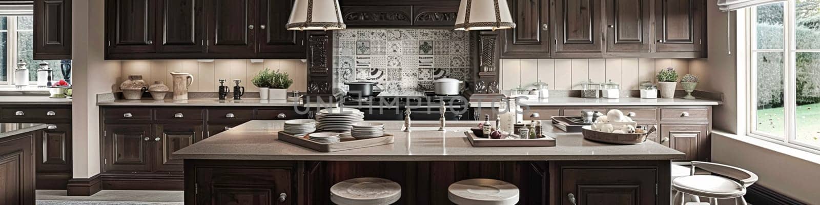Bespoke kitchen design, country house and cottage interior design, English countryside style renovation and home decor idea by Anneleven