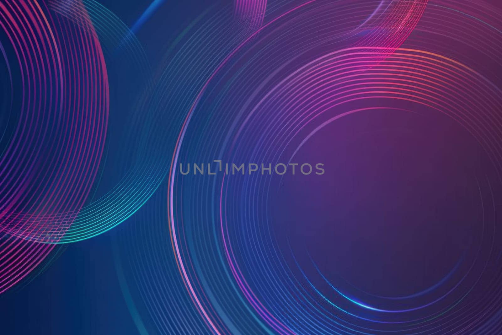 Blue and purple glowing neon circle abstract background AIG51A.